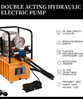 Beefy Electric Hydraulic Power Unit 750W 110V Dual Speed 10000 PSI System with 8 Liter Oil Reservoir for Punching and Bending