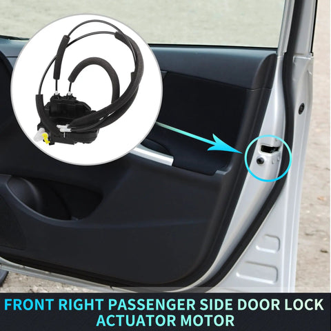 Front Right Passenger Side Power Door Lock Actuator With Cable For Nissan Titan 2005 2014 in car door illustration