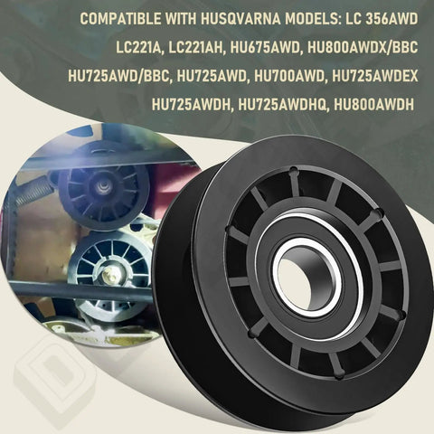 Idler Pulley For Husqvarna AWD Lawn Equipment Replaces 587969201 5879692-01 580364301 Fits models with diagram
