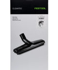 Packaging of Floor Nozzle With Dual Castors And Two Brush Inserts For Quick Effortless Cleaning Of Large Floor Areas Made From Lightweight Plastic