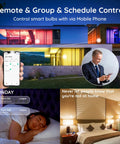 Smart BR30 Flood Light Bulb 13W 100W Equivalent app control and scheduling for home lighting automation