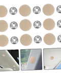 Beige Car Roof Headliner Repair Kit With Easy Install Snap Rivets Interior Ceiling Fix That Blends Perfectly Sagging Headliner Repair Made Simple Seamless Look For Your Ride