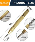 Built Tough Automatic Center Punch 2 Pack Spring Loaded Steel Marking Tool Includes Spare Tips 5-inch knurled handle with precision steel tip