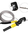 Beefy Hydraulic Crimping Tool Kit With 13 Dies, 10 Ton Battery Cable Crimper And Wire Rope Crimper For 12AWG To 2/0AWG.