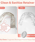 Daily Retainer Cleaner Tablets For Invisalign And Night Guards That Removes Stains Odors And Plaque In Minutes Before After