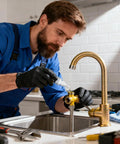 Technician applying Pro Grade High Temp Silicone Oil Lubricant for food processing equipment and conveyors, waterproof, rust resistant