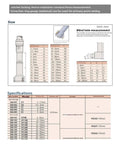 Premium Three Point Internal Aperture Micrometer specifications and size chart for precise hole diameter measurements.