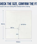 Hella Reliable Commercial Fryer Filter Paper Envelopes 17.5 By 18.5 Inch dimensions with measurement details and design features.