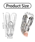 30 Pack Transparent Balloon Arch Clips 2.4 Inch Heavy Duty Spring Clamps Perfect For Balloon Decorating Backdrops Crafts