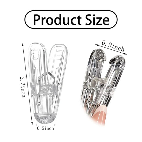 30 Pack Transparent Balloon Arch Clips 2.4 Inch Heavy Duty Spring Clamps Perfect For Balloon Decorating Backdrops Crafts