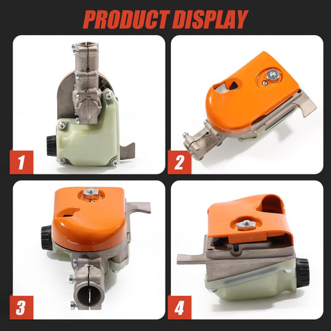 Gear Head Pole Saw Gearbox Replacement For HT73 HT75 HT100 HT101 HT130 HT131 HT250 KM90 KM110 KM130 FS85 Pruner Pole Cutter 3 8 Inch 6 Tooth Sprocket Replaces 4182 200 0070 4138 205 0008