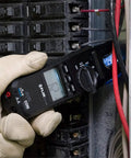 Voltage, Continuity And Current Tester With Open Jaw, 1000V 200A, CAT IV Safety, used by technician for electrical panel check