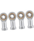 4 Pack Rod End Joint Bearings With Female Threads For Pneumatic Systems Self Lubricating Design Built For Heavy Machinery And Automation Equipment Ideal For Gearheads And Pro Shops, 4 bearings