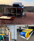 Beefy Heavy Duty Locking Drawer Slides 10 To 80 Inch Full Extension With 480 Lbs Capacity Ball Bearing Rails in use outdoors and in RV