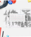 Crescent Woodruff Key Set Pro Grade Full Carbon Steel Keyway Assortment Kit for pulleys and drive shafts in compartmental box