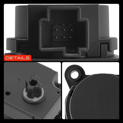 Heavy Duty Hvac Heater Blend Door Actuator Fits Chevy Buick Cadillac Replaces Climate Temp Control Motor top view and connectors