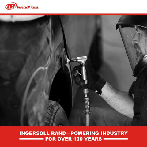 Ingersoll Rand 301B right-angle air die grinder with aluminum housing used on a car wheel