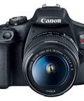 Front view of the Rebel T7 DSLR Starter Kit With 24.1MP APS-C Sensor And Built-In Wi-Fi NFC 18-55mm Lens Ideal Beginner Photography Setup