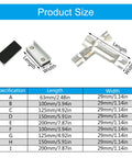 Vise Jaw Protective Covers Set Aluminum Rubber Protectors size chart with product dimensions.