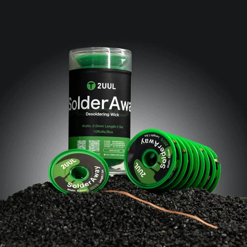 Desoldering Wick Solder Braid 2.0mm Wide 1.5m Length 10 Rolls Box For Mobile Phone Repair And PCB Maintenance Tool