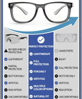 Slick Anti Fog Safety Glasses With Built In Side Shields, ANSI Z87.1 Certified, grey lightweight full frame design for outdoor work.
