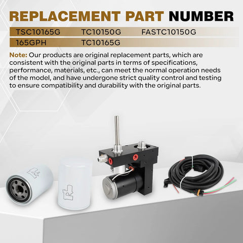 Diesel Fuel Lift Pump System 165 GPH Heavy Duty For Chevy Silverado And GMC Sierra 6.6L Duramax V8 Engines 2001 To 2010 Replacement Upgrade For TC10150G TC10165G FASTC10150G TSC10165G shown with parts