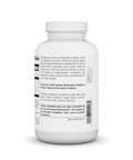 Back view of Heavy Duty Beta Sitosterol Capsules 375 Milligrams 120 Count bottle showing supplement facts and usage instructions.