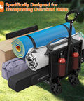 3 In 1 Foldable Wagon Cart With All Terrain Wheels For Heavy Duty Hauling carrying camping gear on grass