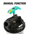 Top view of Manual Fluid Extractor Pump for Oil Change and Transmission Fluid, 8L Capacity, showing manual hand pump handle