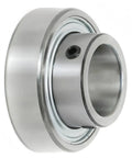 Side view of Two Pack 1 Inch Bore Insert Bearing CSB20516 with Set Screw Lock, self-aligning, 52mm OD, 15mm width, for agriculture and transport systems.
