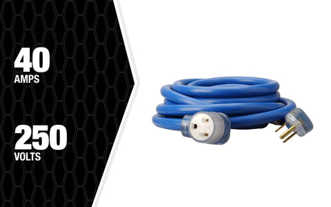 Heavy Duty Welding Extension Cord With NEMA 6 50 Plug And Receptacle For Welding Machines Eight Gauge Three Conductor STW Jacket