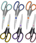 8 Inch All Purpose Scissors Bulk 6 Pack For Office School Home Craft Sewing Fabric Left And Right Handed