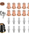 IPT60 Plasma Cutter Consumables 23-Piece Tip Electrode Kit With Nozzles, Retaining Cap, Stand Off, Swirl Ring Pro-Grade display