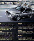 Image of gray sedan with text listing vehicle compatibility for 3.6L Timing Chain Kit With Chain Guide Tensioner Sprocket For 2.8L 3.0L 3.6L V6 Engines