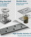 Image showing components of Heavy Duty Door Pivot Hinge For Wood Doors And Bookcases Hidden Invisible Pivot Hinge With 360 Degree Rotation