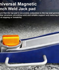 Universal Aluminum Magnetic Jack Pad with 0.4 Inch Weld Slots Pinch Weld Frame Rail Adapter on jack