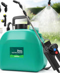 Powerful Battery Powered Sprayer 2 Gallon Electric Weed Sprayer With Adjustable Pressures, Indicator, Wand, Nozzles