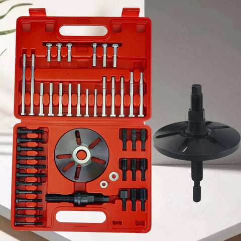 Heavy Duty Harmonic Balancer Puller Tool Kit for Easy Crankshaft Pulley Removal and Steering Wheel Puller Set with case