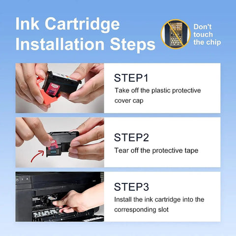 Installation steps for 210XL 211XL Combo Pack Remanufactured Ink Cartridges For Canon PIXMA Printers Black And Color Replacement Set
