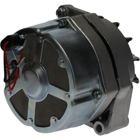Beast Marine Alternator Replacement For Mercruiser 2.5L 3.0L GM Boats 1970-1989 rear view, metal construction.
