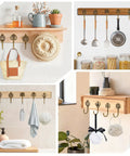 Ten Pack Vintage Metal Wall Hooks Set With Bronze Finish Boho Style Decorative Hangers Screws Included For Towel Coat Hats