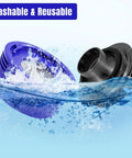 Motor Rear Cover And Rear Filter Kit For V7 And V8 Vacuum Cleaners floating in water showing washability