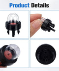 Four Pack 188-512 Primer Bulbs For Small Engine Tools Snap In Replacement For Chainsaws, Leaf Blowers, Trimmers