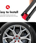 20 Piece 21mm Lug Nut Covers Set With Hexagonal Caps And EZ Removal Tool Red Premium PP Plastic Weatherproof Wheel Nut Covers Universal Fit For Most Cars Exterior Accessories.