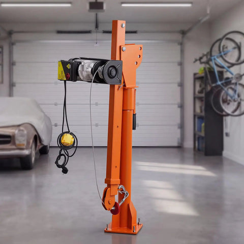 Heavy Hitter Electric Pickup Truck Crane Featuring A 3500 Pound Electric Winch And 360 Degree Swivel Folding Hoist For Real World Job Site Material Hauling