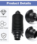 2 Pack Universal Rack And Pinion Steering Boot Kit Compatible With Most Car Models And Years, durable rubber boot replacement.