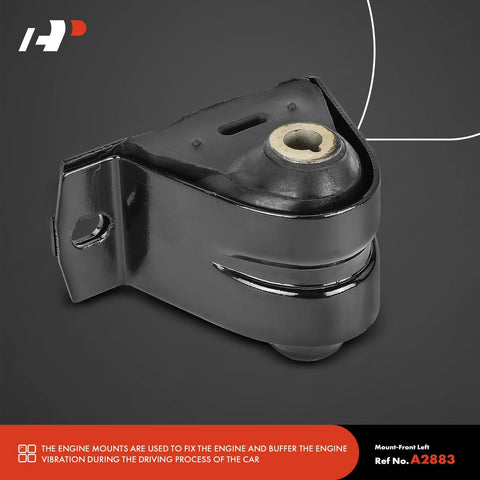 Front Left And Right Engine Motor Mount Kit For Jeep Wrangler TJ 1997 To 2006 Fits 2.4L 2.5L And 4.0L V6 Replaces 52019276AB 52019276AC Durable Premium Bolt On Mounts For Tough Vibration Control And Everyday Performance