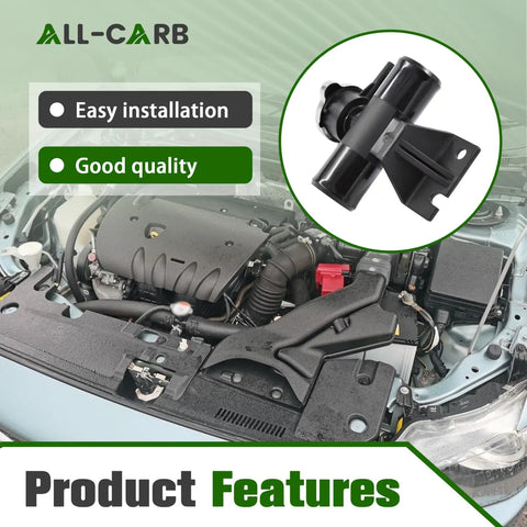 Radiator Coolant Filler Neck With Cap 1350A015 Replacement For Mitsubishi Lancer 2008-2015 And Outlander 2011-2014 in engine bay.