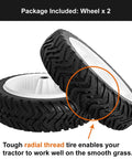 8 Inch Front Drive Wheel Set for Toro 22 Inch Recycler Self Propelled Mowers Fits 20001 Through 20111 and GTS, tire tread detail