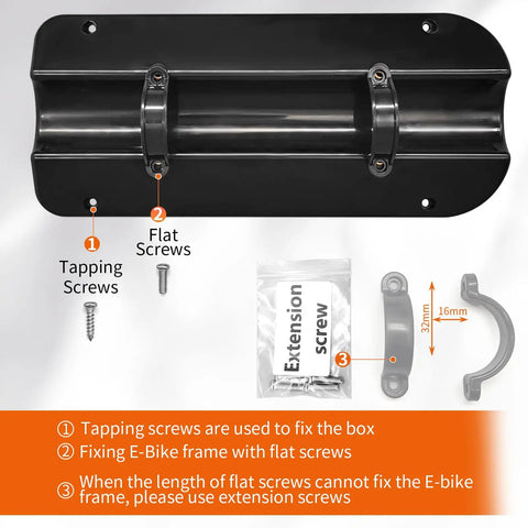 Large Electric Bicycle And Scooter Controller Box With Heavy Duty Frame Mount Dustproof Motor Controller Housing E Bike Conversion Component 9.8 Inches By 4.1 Inches By 2.9 Inches Fits Most Ebikes And Scooters